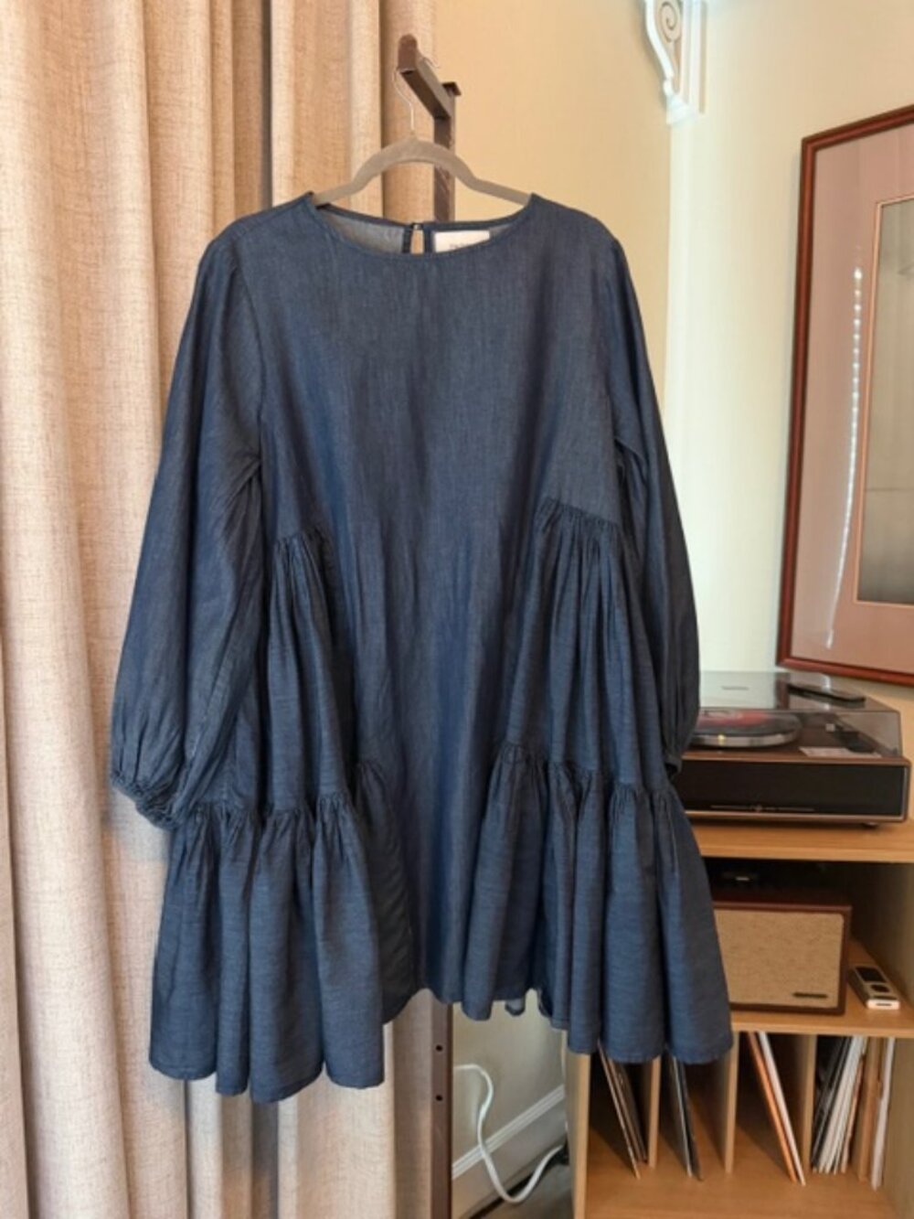 Merlette Bateau Neckline Mini Dress